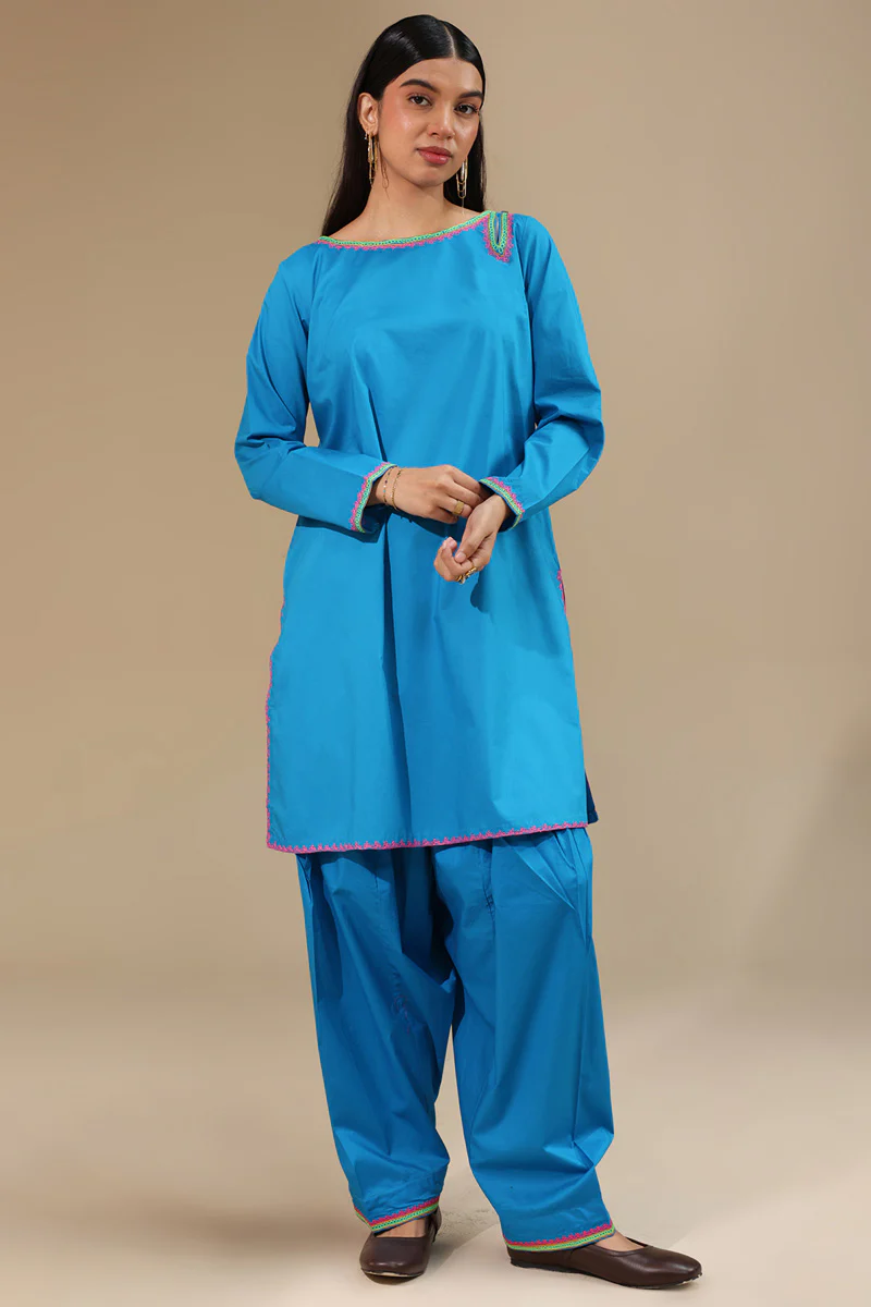 Chitrali Chogha Embroidered Set - Image 6